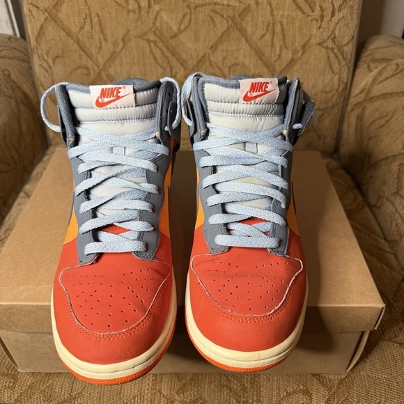 Nike Dunk High Team Orange Armory Sneakers || 317982-800‎ || Size 9.5 main image 4